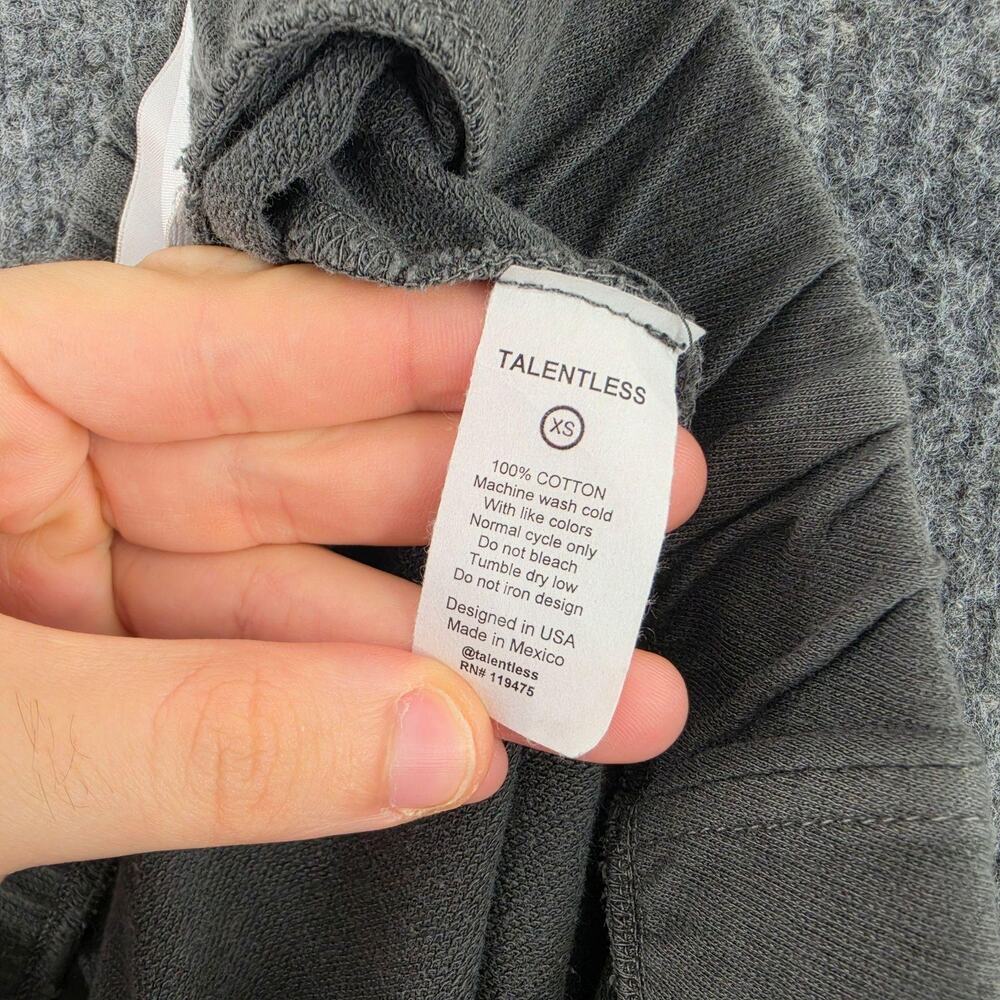 Talentless Pants Women XS French Terry Lounge Wide Leg Sweatpants Cozy Lounge - Picture 7 of 13